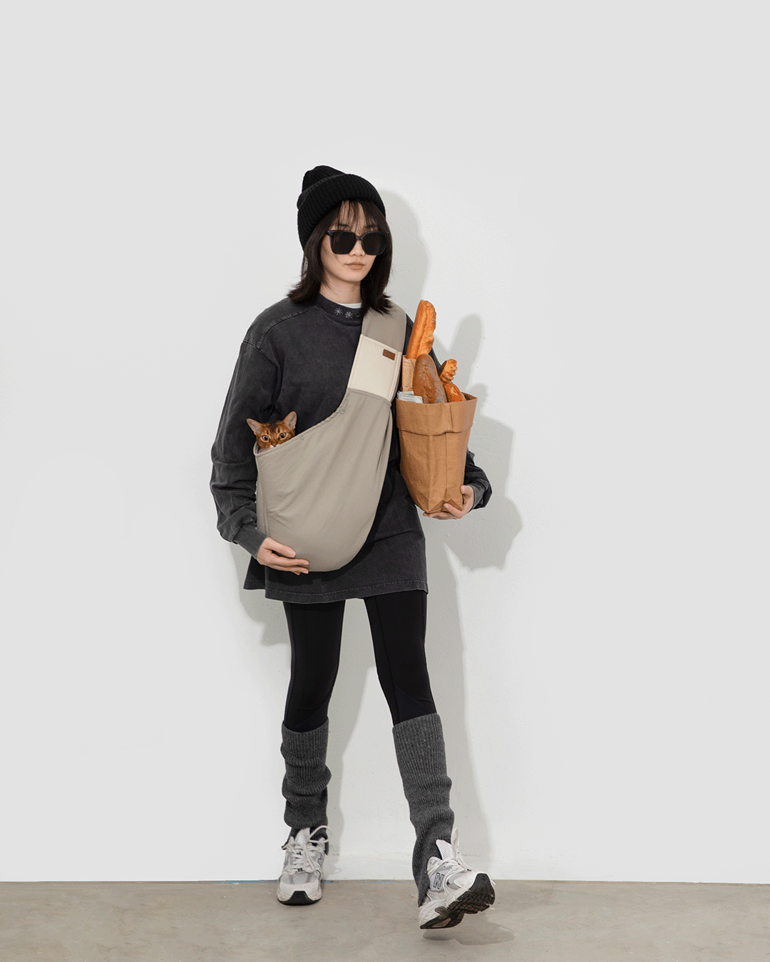 HiDREAM Tragetuch für Haustiere, freihändig, wendbar, Papoose-Tasche für Haustiere, Umhängetasche