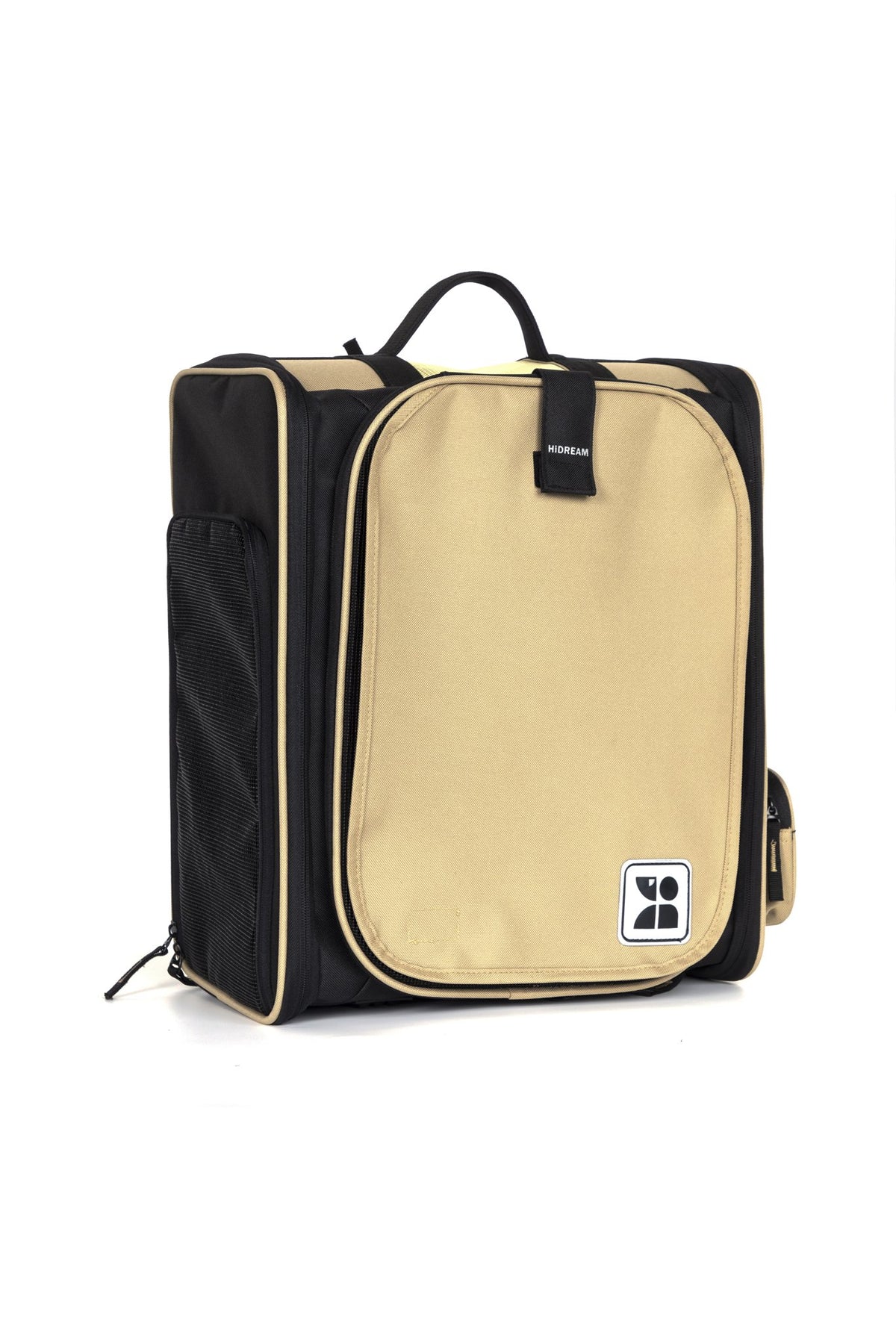 Tented pet carrier backpack in Chestnut Brown
