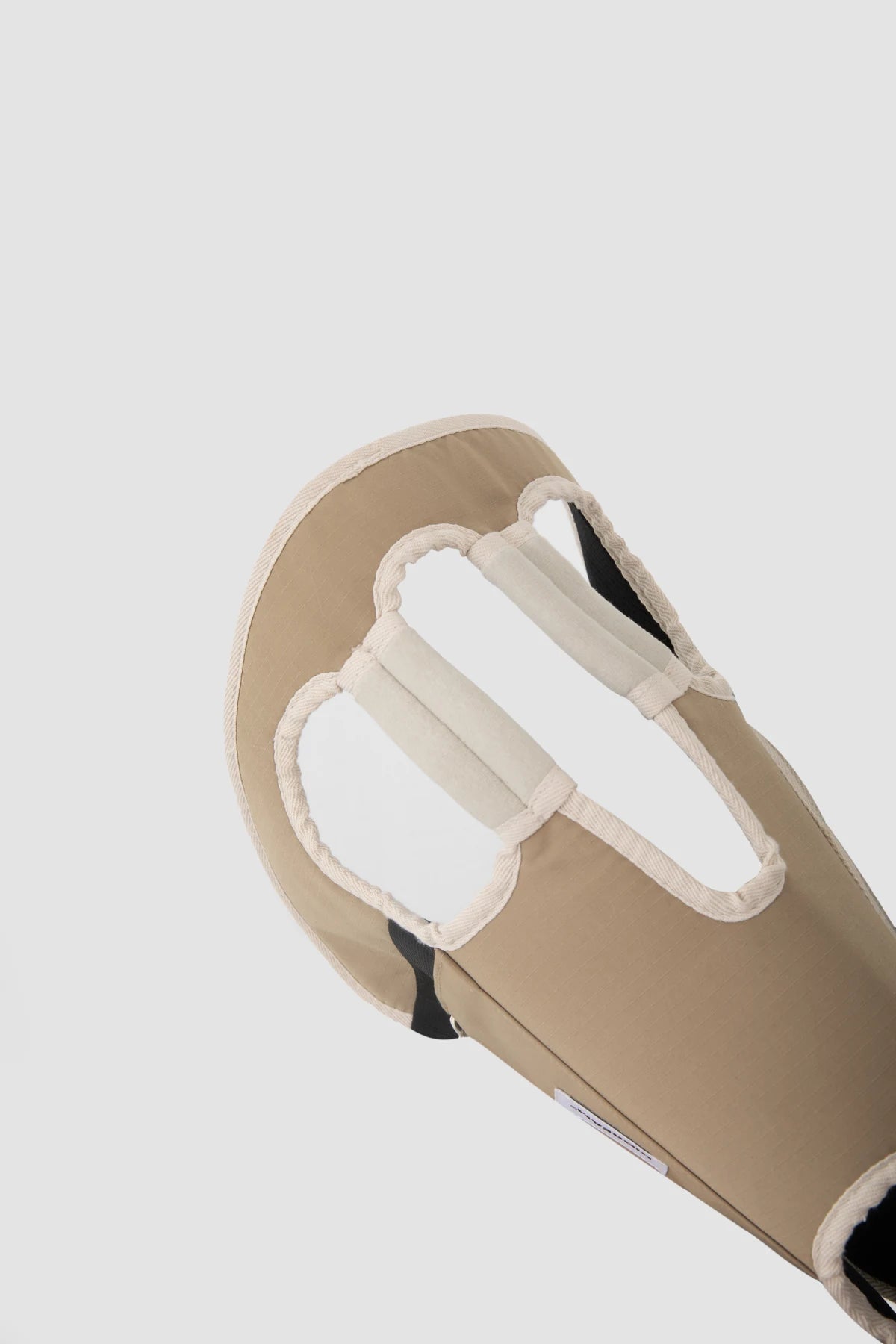 Soft cotton edging around one leg opening