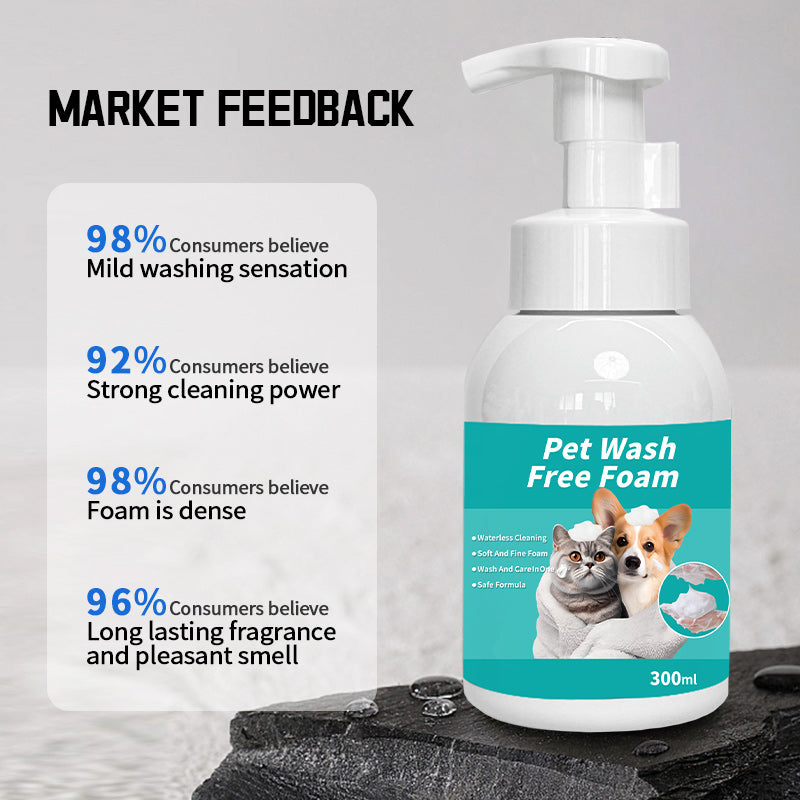 Pet Supplies: No-Rinse Bubble Bath for Cats and Dogs