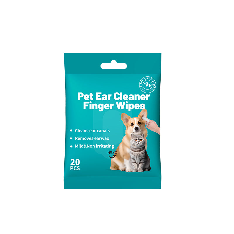 Pet Supplies: Ear-Cleaning Gloves for Cats and Dogs(20pcs)