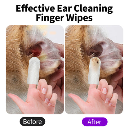 Pet Supplies: Ear-Cleaning Gloves for Cats and Dogs（20pcs）
