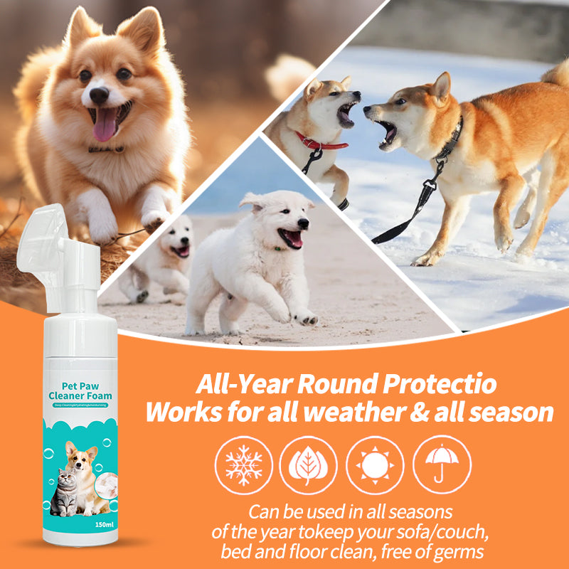 Pet Supplies: Paw Cleansing Foam for Cats and Dogs