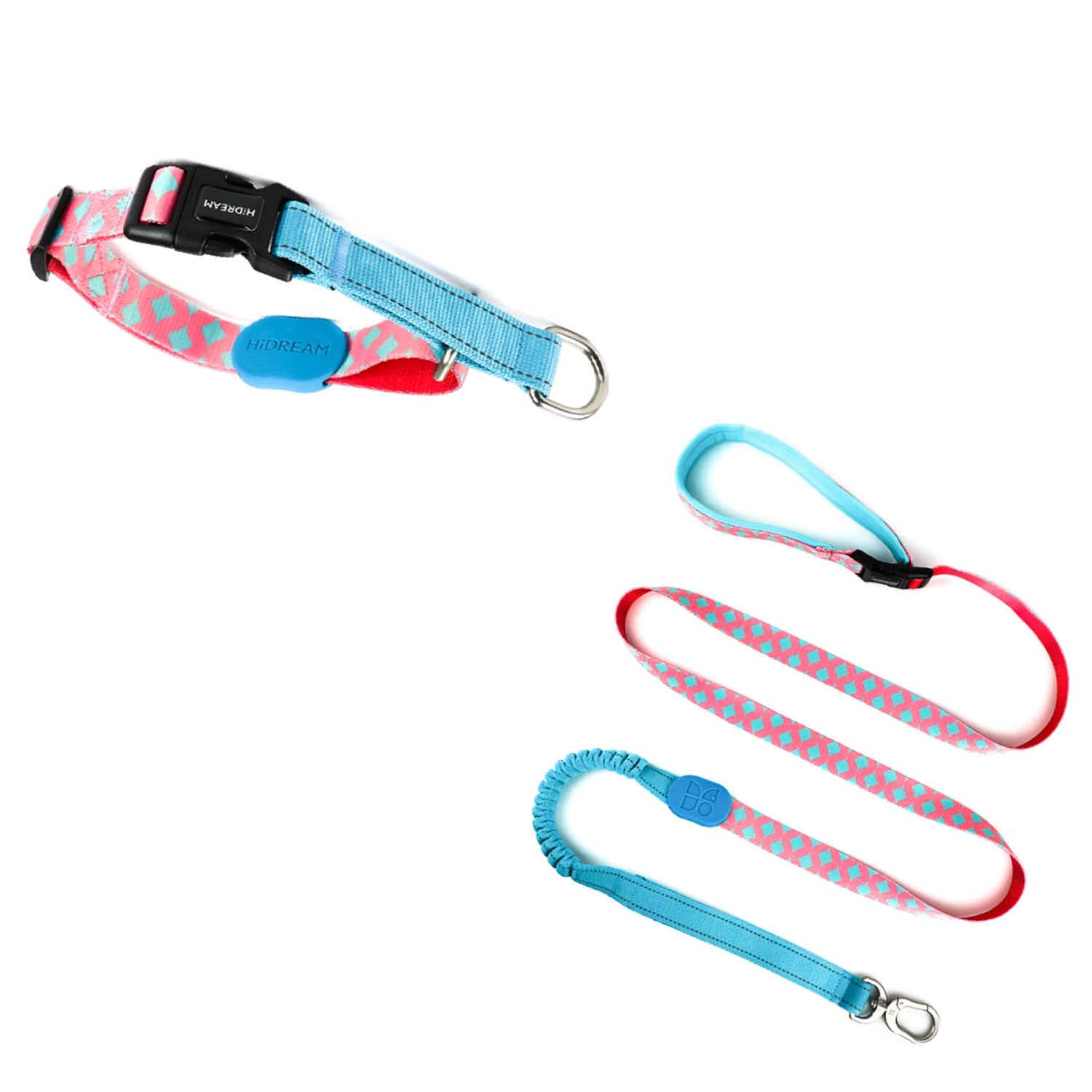 HiDREAM Colorful PRO - P Shape Dog Collar Strap Bundle Adjustable Durable Nylon Strap - HiDREAM