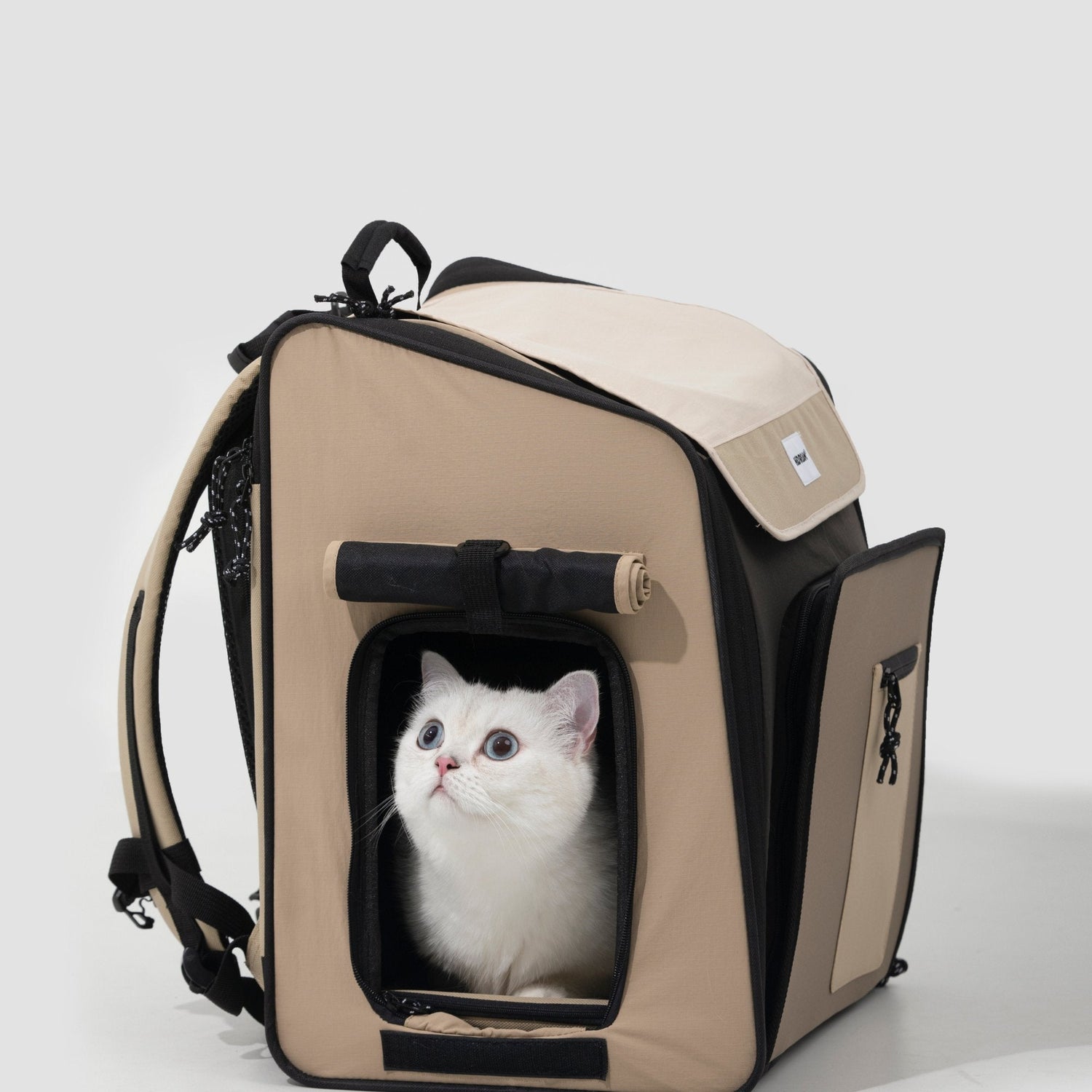 (Presale Available in Dec.) HiDREAM Backpack Pet Carrier (Foldable Tent both side) Features and Cushion Back Support - HiDREAM