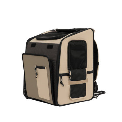 (Presale Available in Dec.) HiDREAM Backpack Pet Carrier (Foldable Tent both side) Features and Cushion Back Support - HiDREAM