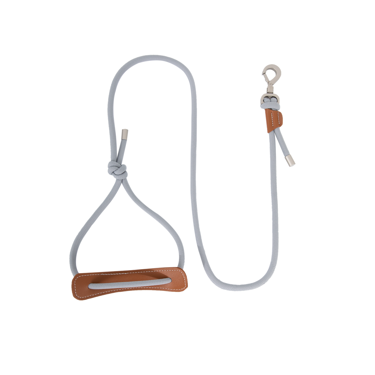 Buckwheat Gray rope leash included with matching harness
