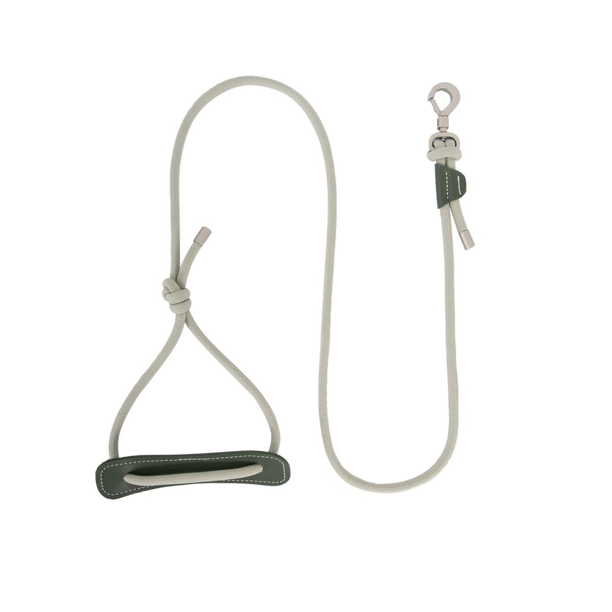 Olive Green rope leash included with matching harness