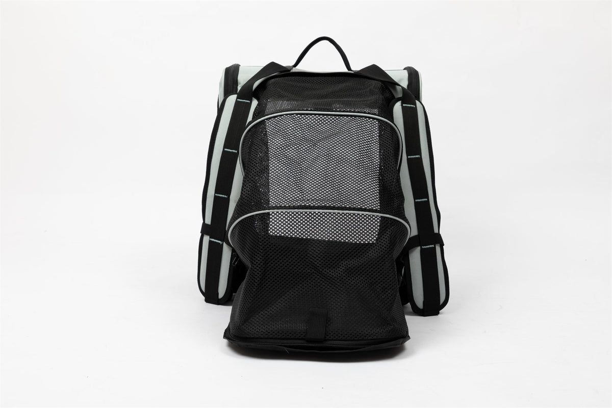 Tented pet carrier backpack in Volcanic Gray