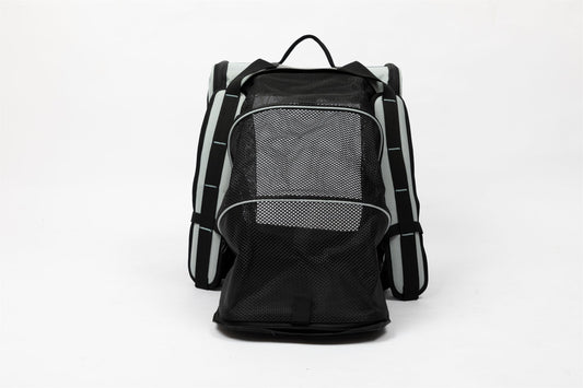 Tented pet carrier backpack in Volcanic Gray