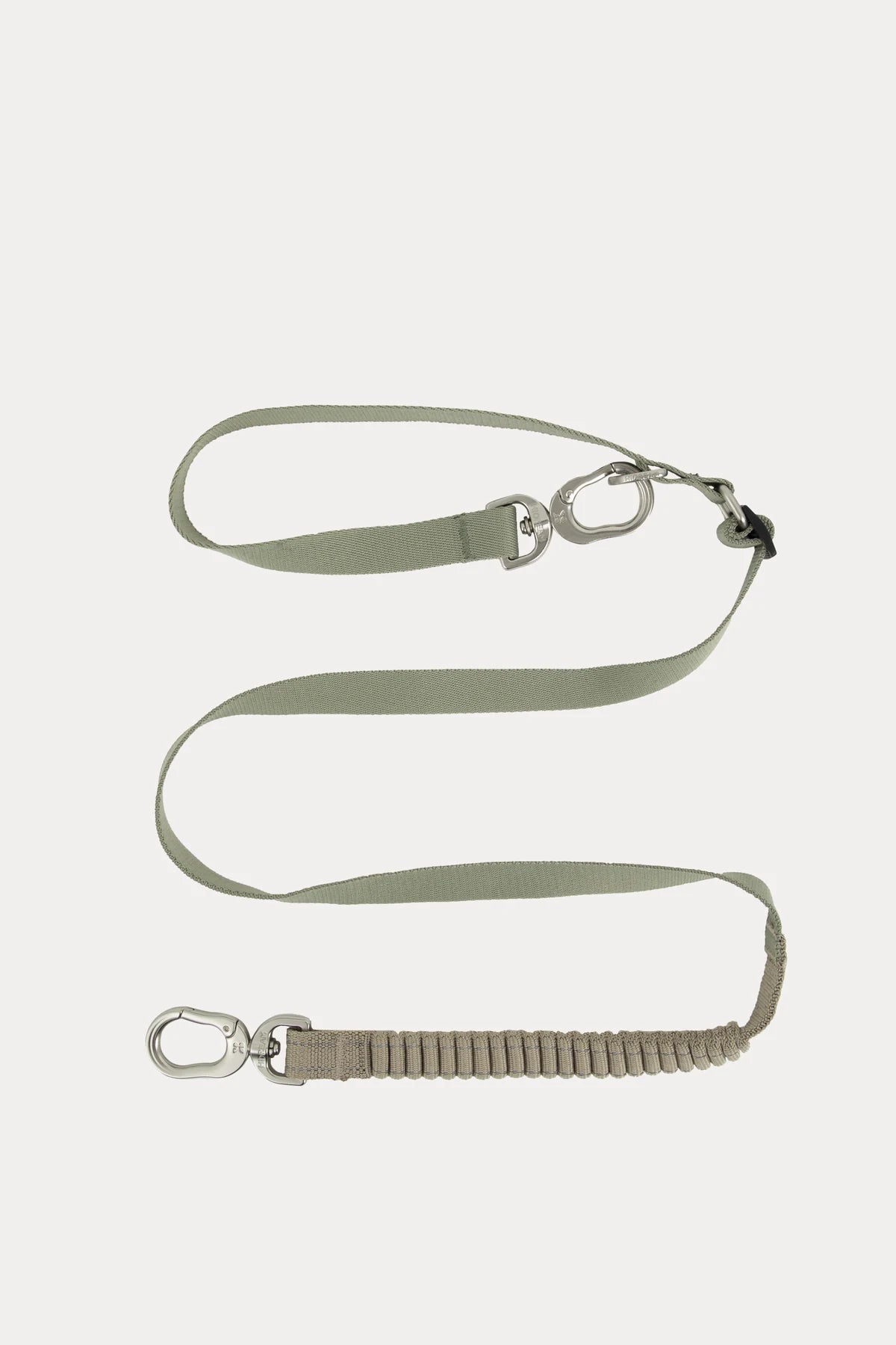 Olive Green bungee leash laid out