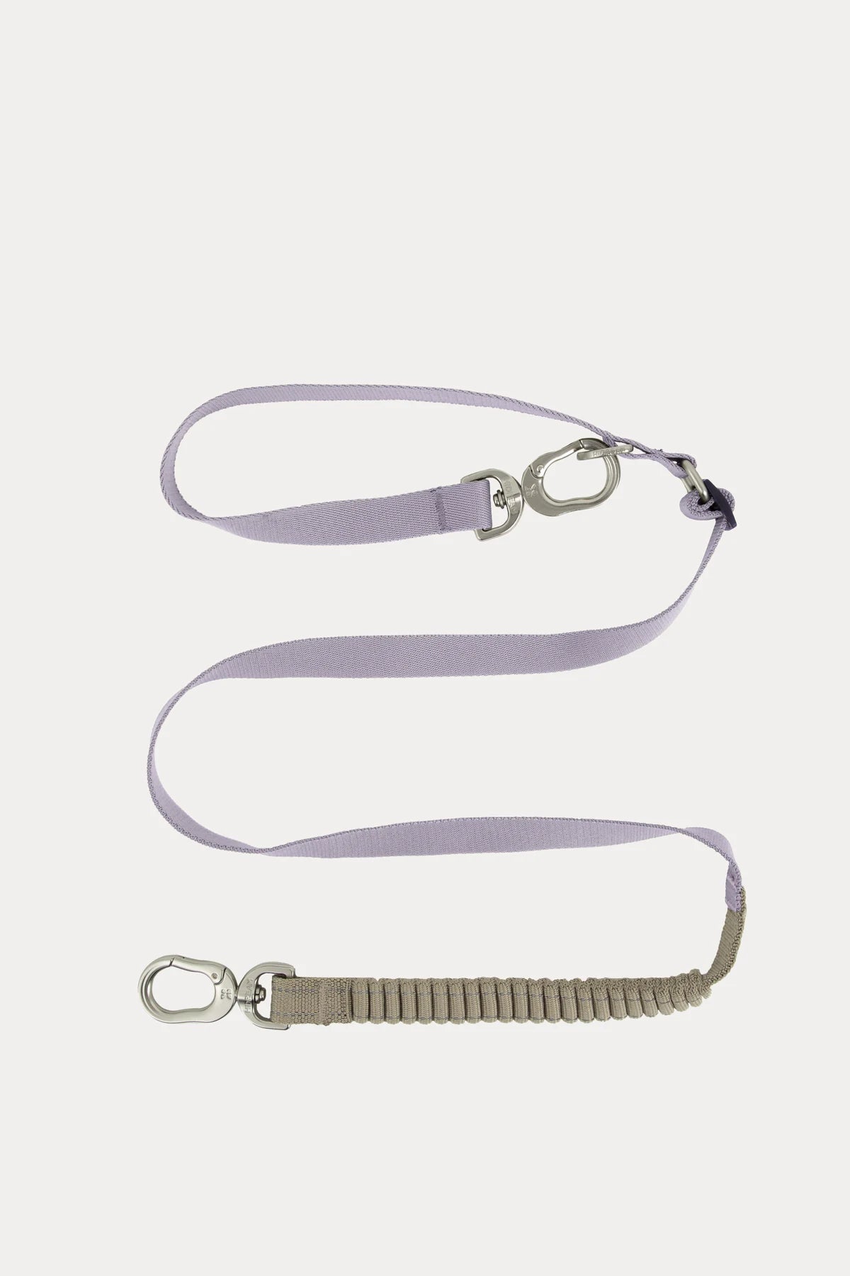 Hibiscus Purple bungee leash laid out